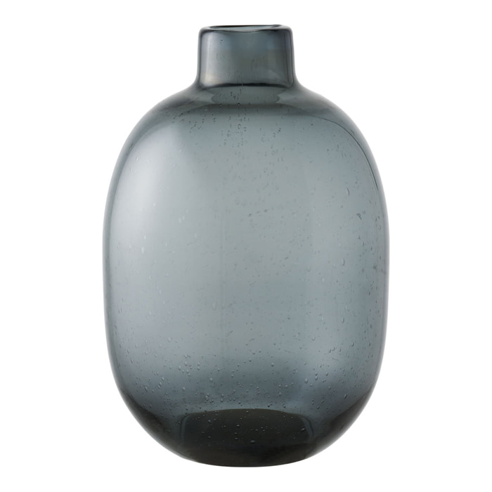 Vaso in vetro nero fumé ø23x35 cm
