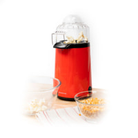 Popmar macchina per popcorn ad aria calda - rosso - 15x26x14,5 cm
