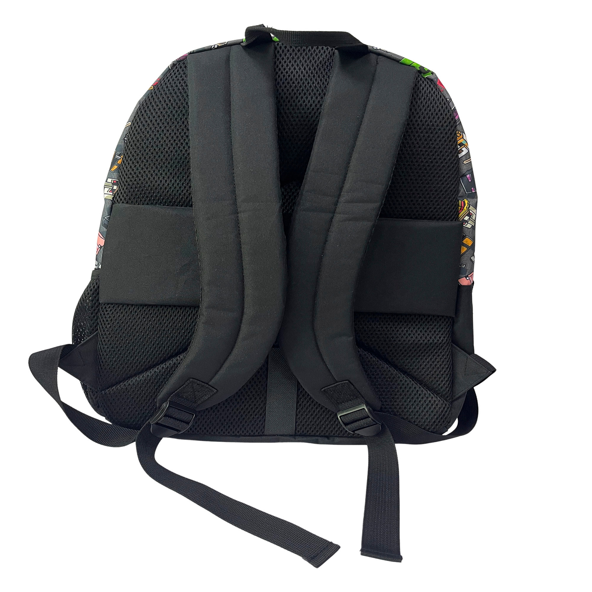 Minecraft Pixel 25 Mochila Primaria con doble compartimento adaptable a carro.