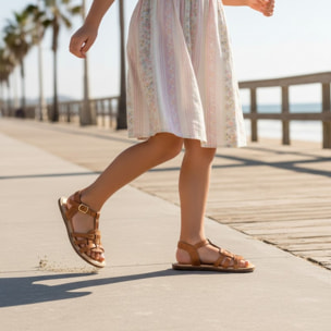 SANDALIA BAREFOOT PIEL CHETTO CUERO