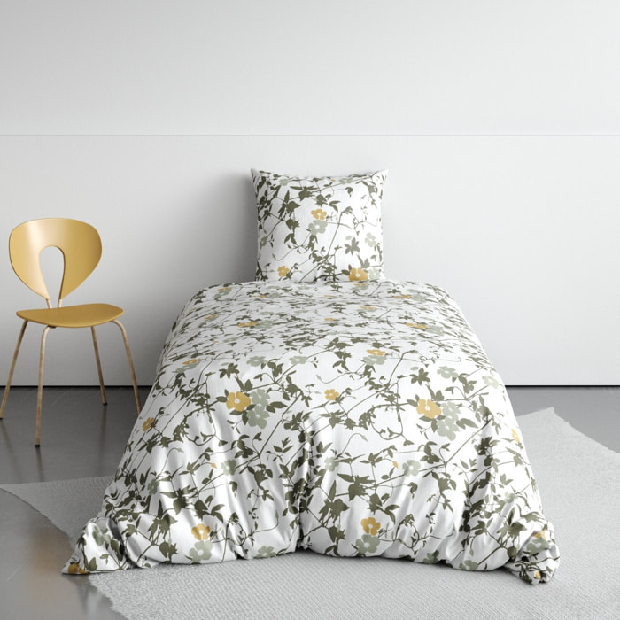 Parure housse de couette 2pcs 100% coton 57fils hoya