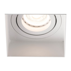 HYDE SQ Empotrable blanco cuadrado orientable sin marco