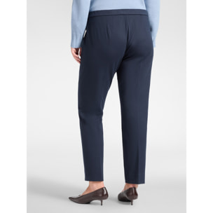 Elena Mirò - Pantaloni in jersey misto viscosa - Blu