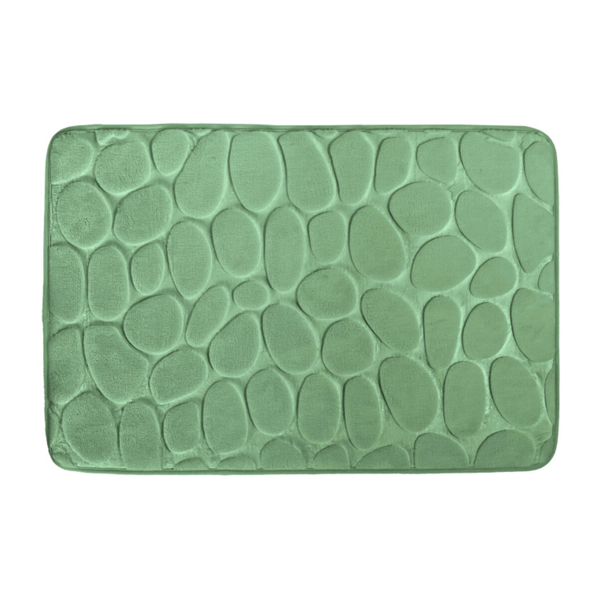 Tapis de bain  Microfibre PEBBLE 40x60cm Vert Basil MSV