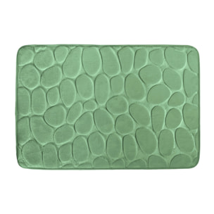 Tapis de bain  Microfibre PEBBLE 40x60cm Vert Basil MSV