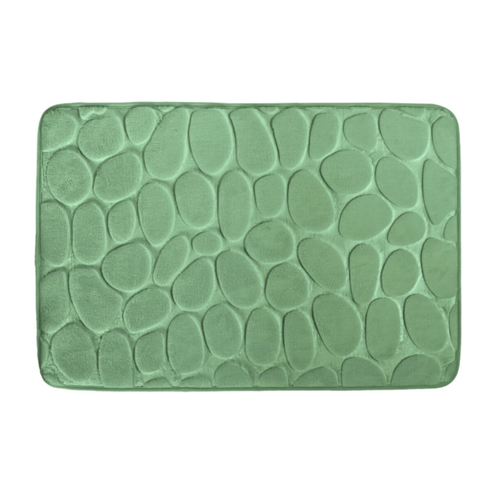 Tapis de bain  Microfibre PEBBLE 40x60cm Vert Basil MSV