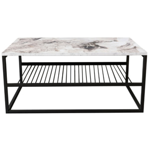 FES - Table basse effet marbre