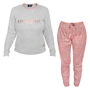 Pigiama Sleepwear Donna LONSDALE Caldo Cotone Interlock