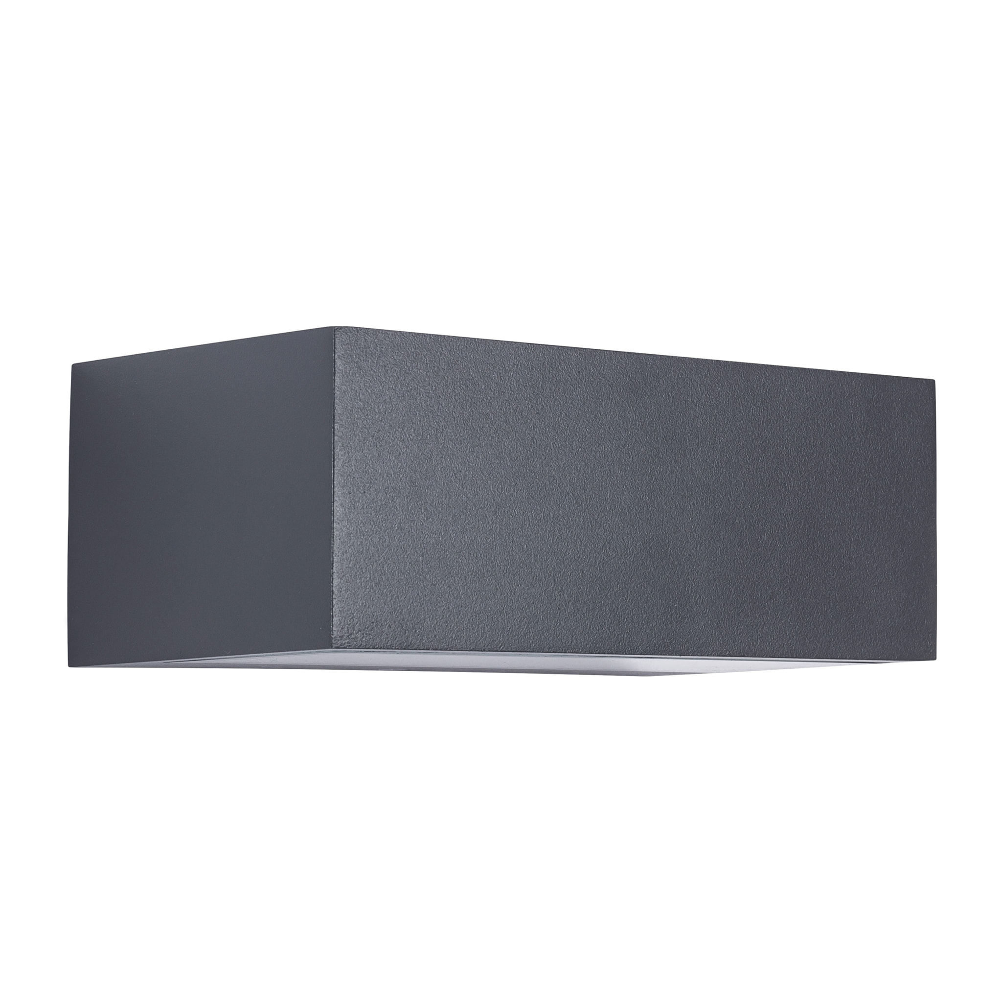 LedsC4 Aplique LED Exterior Doble Emisión 300mm, 4216 Lúmenes, IP66, Aluminio Gris Urbano, Luz Blanca Neutra 4000K, Ideal para Fachadas y Jardines