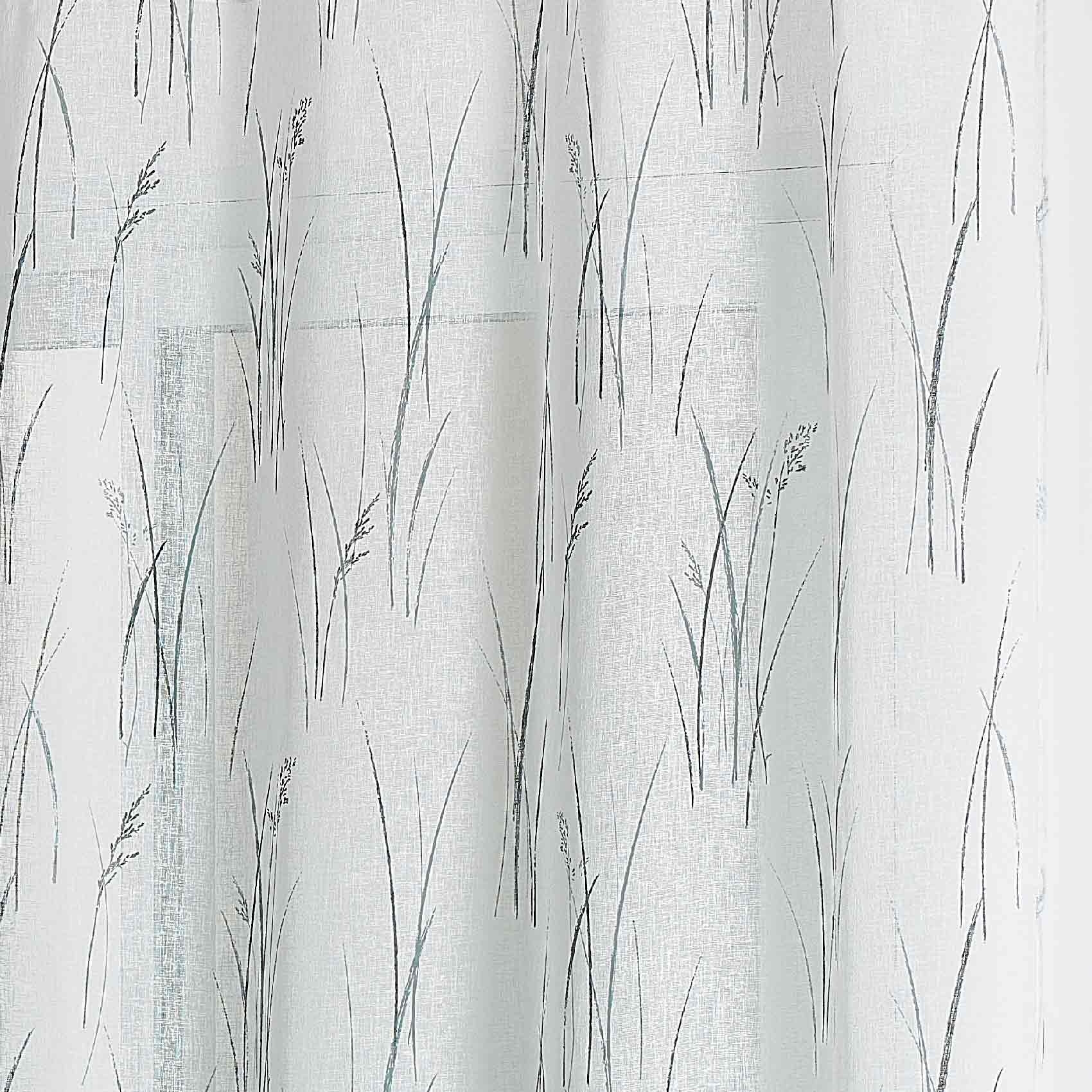 Voilage tamisant esprit végétal - Gris clair