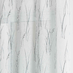 Voilage tamisant esprit végétal - Gris clair