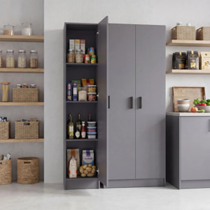 Armario de 1 puerta en gris grafito 37x180 cm Multi Useful Gris Grafito
