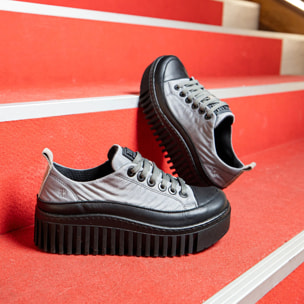 Zapatillas 1518 NYLON GREY-BLACK/BRIGHTON color Grey-black
