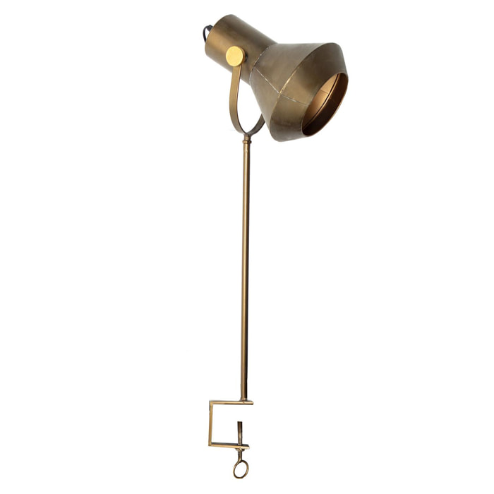Lámpara de sobremesa Alles de hierro en color oro 20x28,5x89 cm