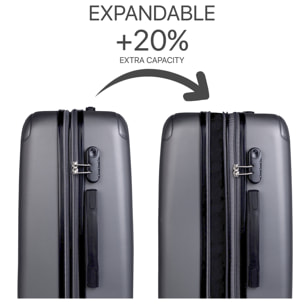 Juego De Maletas Rígidas Abs Itaca Sevron Antracita