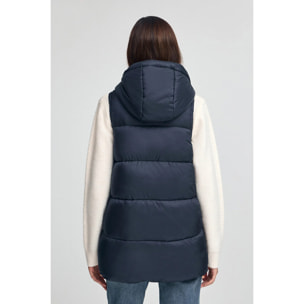 Gilet trapuntato blu marino con logo Polo Club