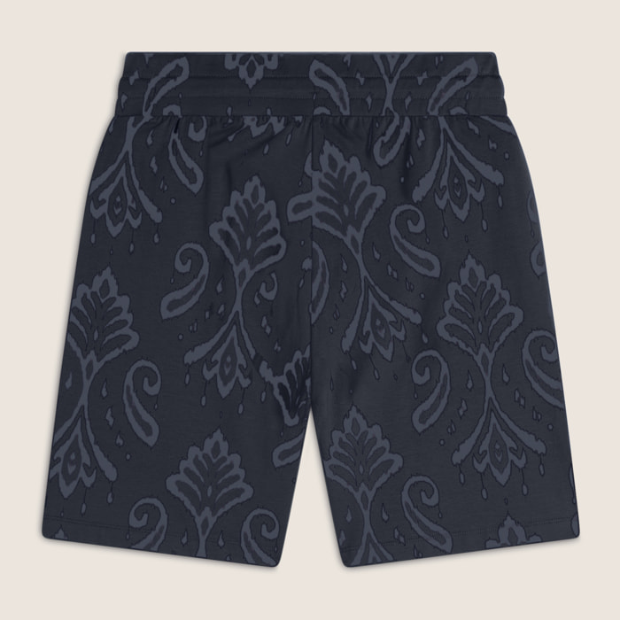 Bermuda in jersey con stampa floreale