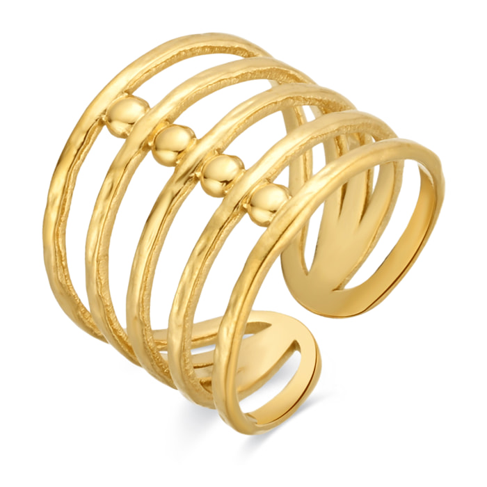 Anillo Tagan acabado oro amarillo 18k