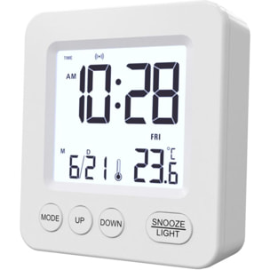 Radio réveil ESSENTIELB de voyage EBRV1 Blanc