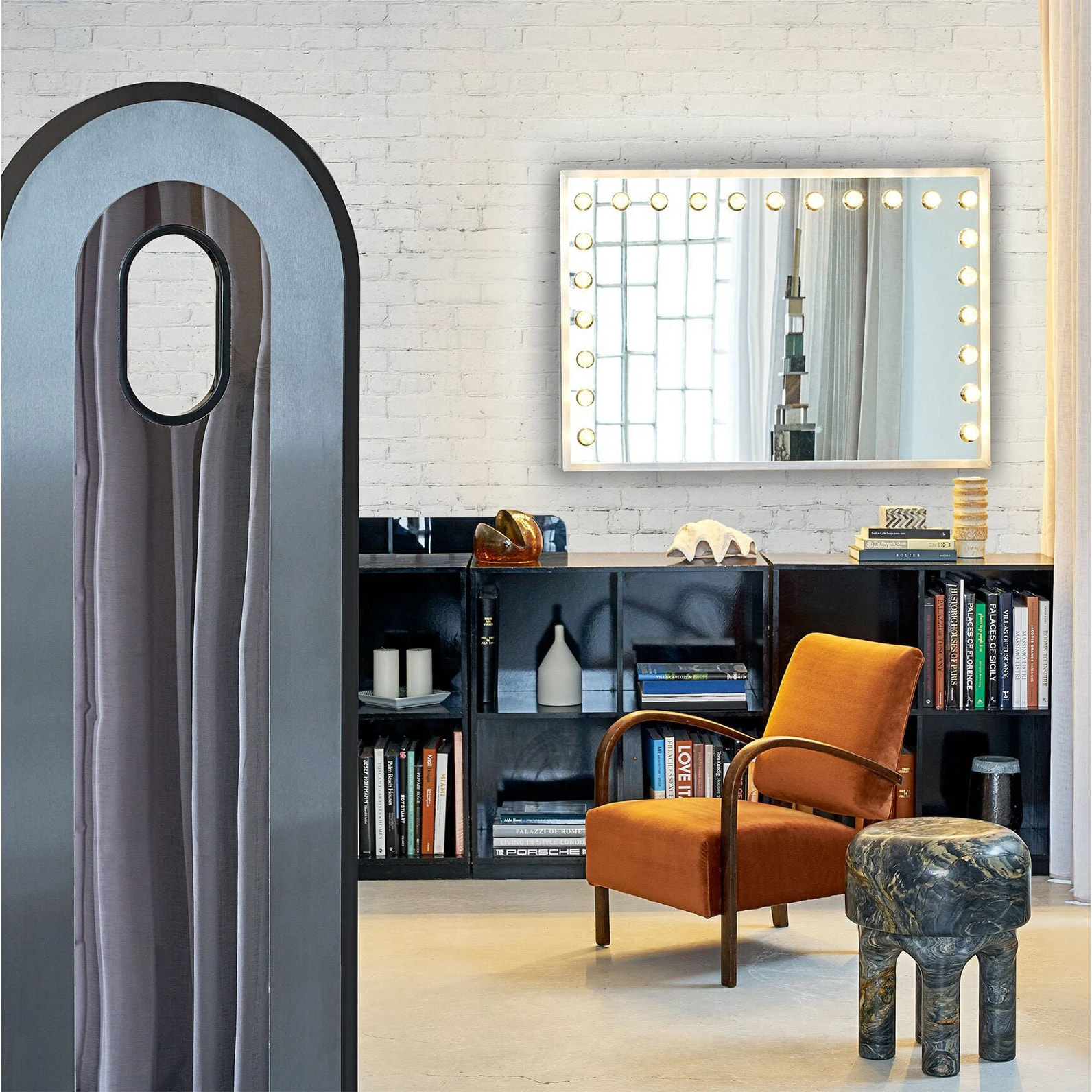 Carta da Parati Mattoni Bianchi