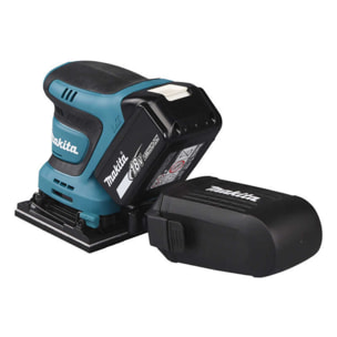 Ponceuse vibrante 18v 112x102 mm-MAKITA - Avec 2 batteries 18V 5,0Ah - chargeur - MAKPAC - DBO480RTJ