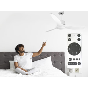 Ventilatore da soffitto ø127 cm con Wifi Ipersilenza reversibile per 35 m²