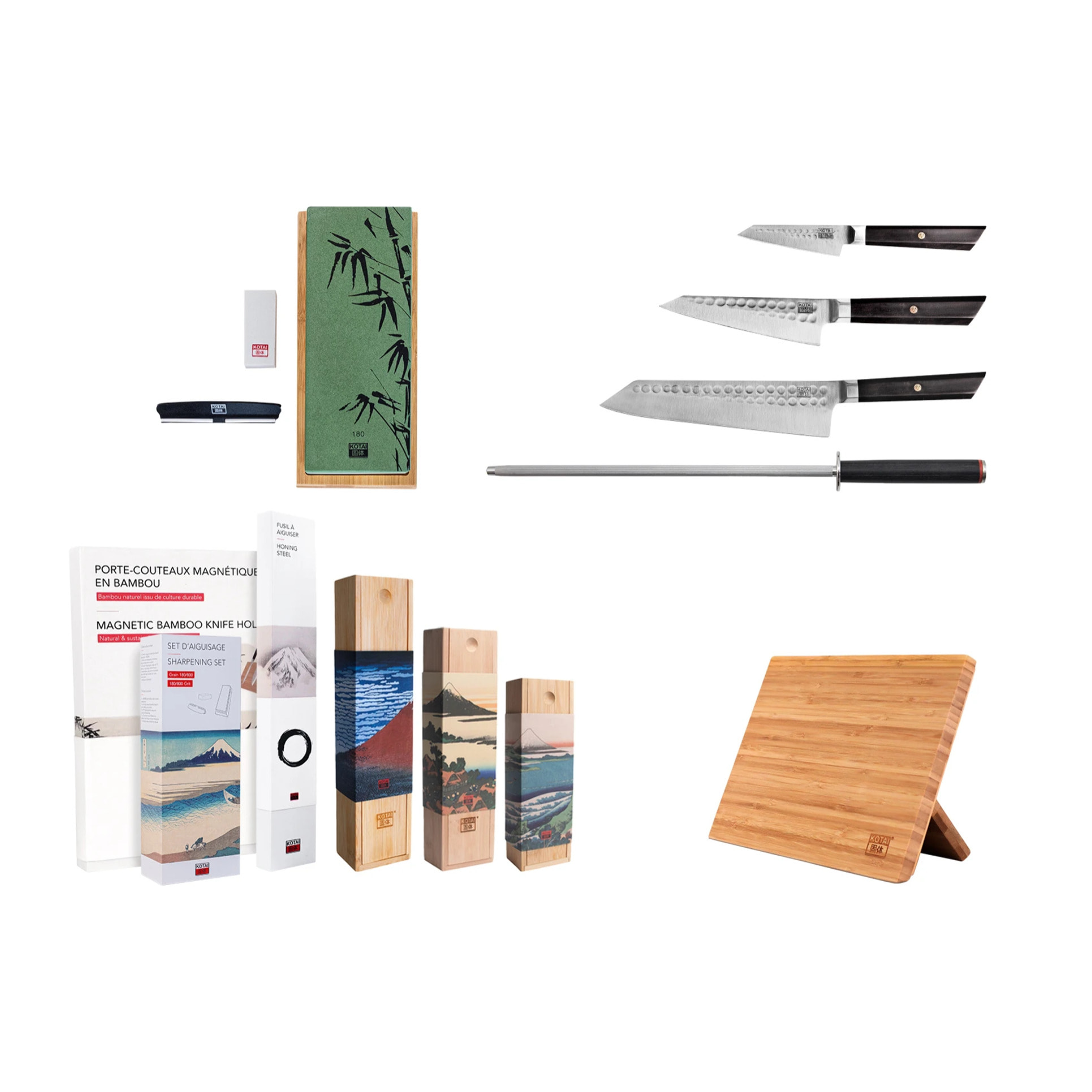 Set de cuchillos esenciales (6 piezas) - Colección Bunka