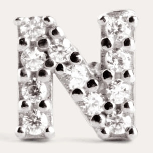 Pendiente Suelto Letter Sparks Plata