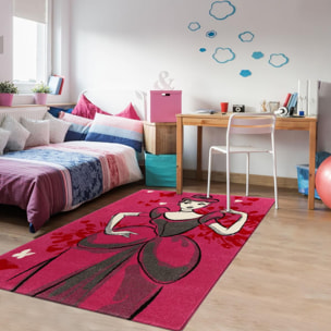 Tapis enfant tissé motif princesse ROGE
