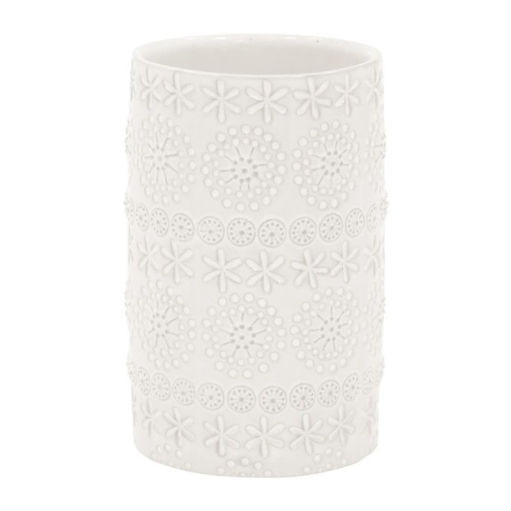 Gobelet Porcelaine RELIEF Blanc Spirella