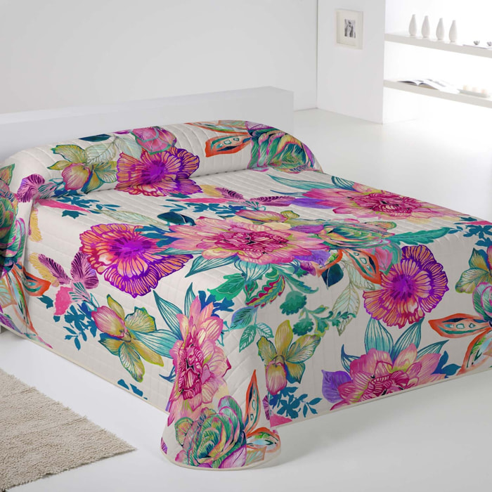Icehome - Colcha Bouti Estampada - Reversible - 100% Poliéster - Microfibra - 70 gr/m² - Lunea
