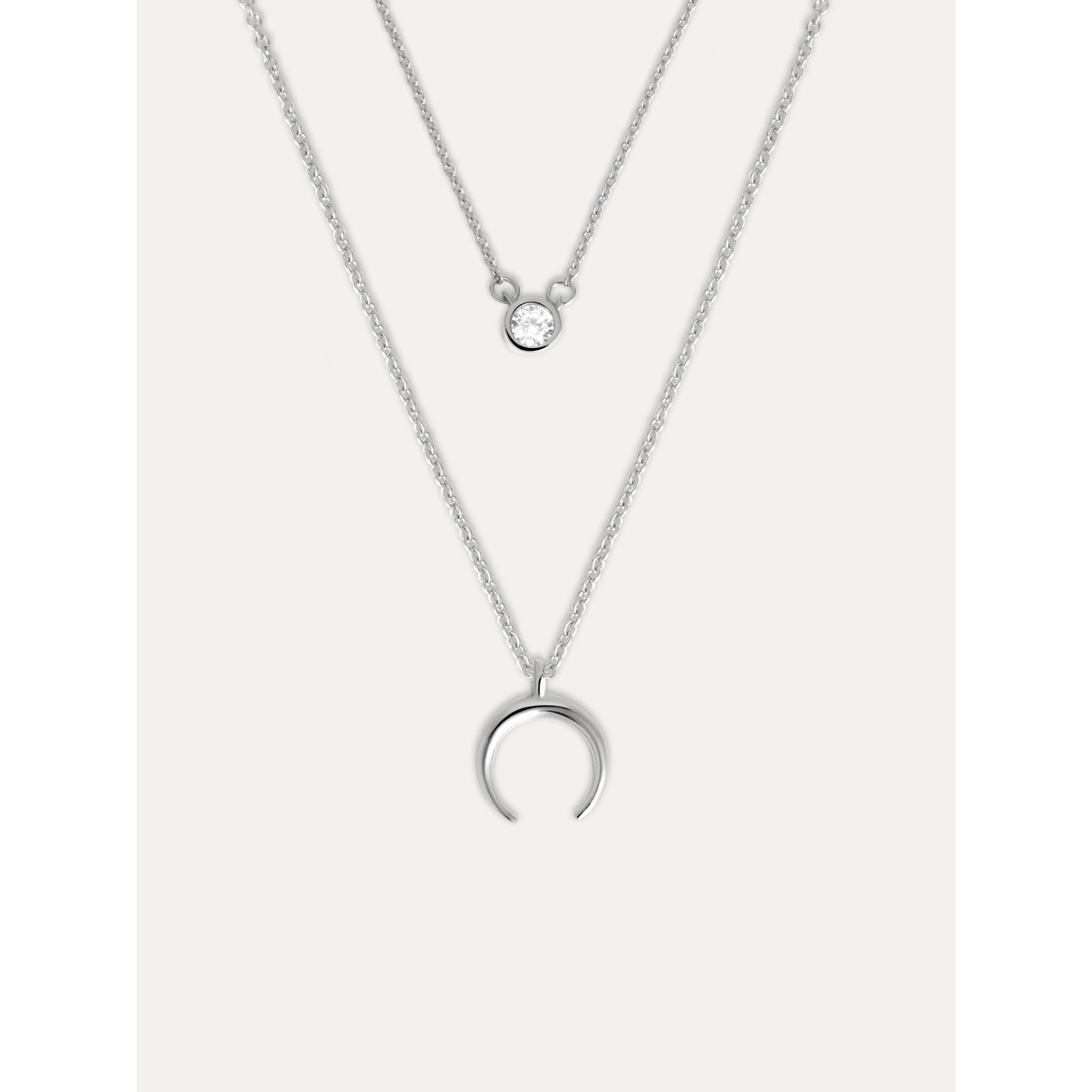 Collana Pack 2 Spark Necklaces + Mini Moonset in Argento