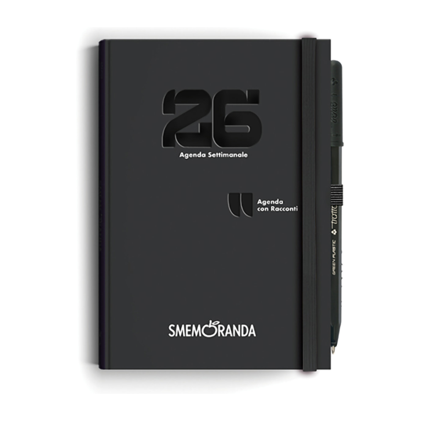 Agenda Smemoranda Racconti 2026 Settimanale 12 mesi ,B6, nero