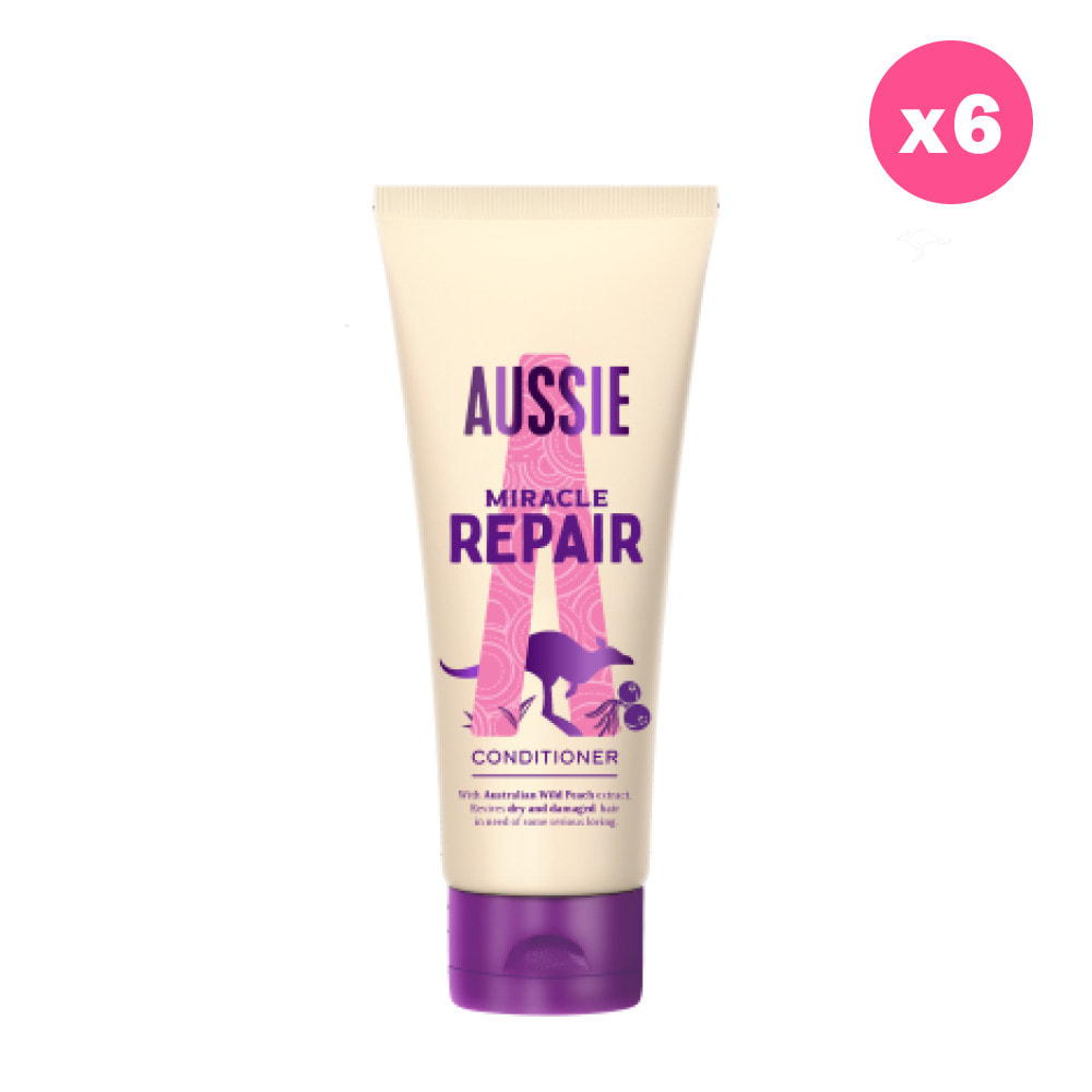 6 Après-Shampoings Miracle Repair 200ml, Aussie