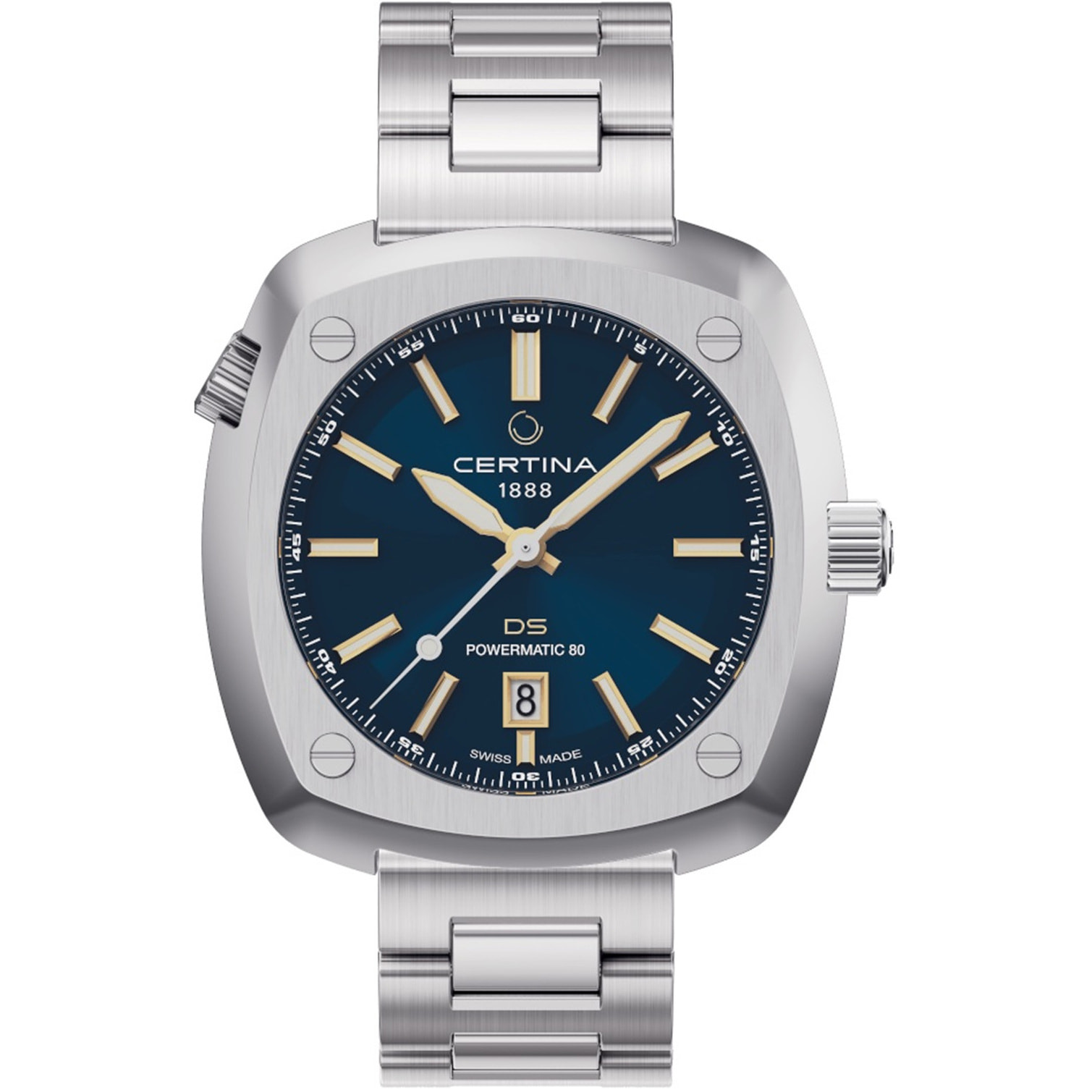 Reloj Certina C0414071904101 Hombre Analogico Automatico con Correa de Acero inoxidable