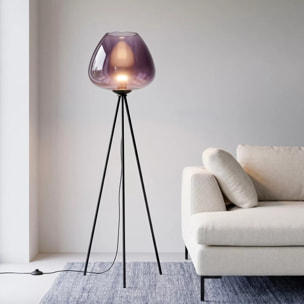 Lampadaire Sphere 146cm bleu Kare Design