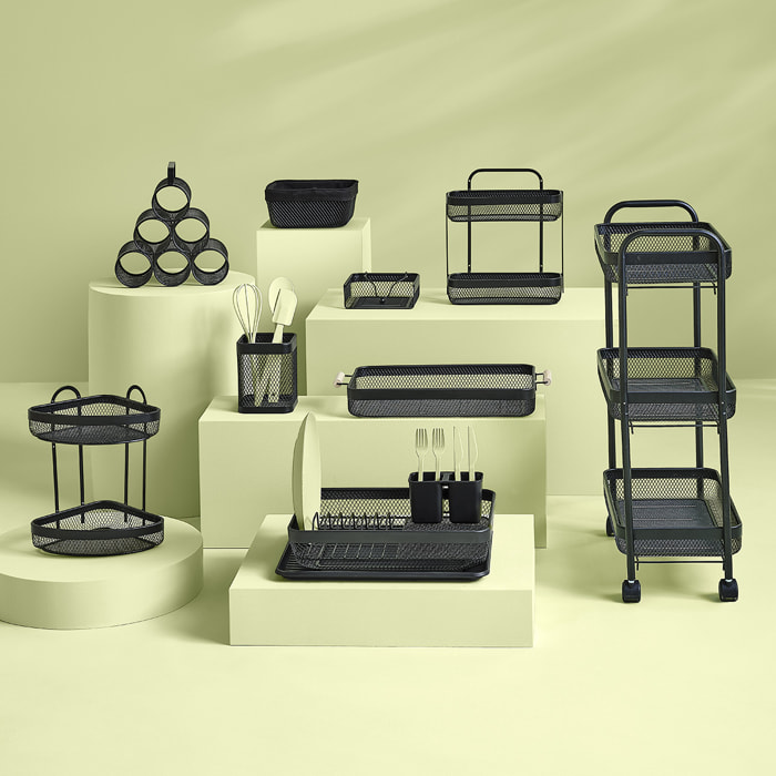 Rangement 6 bouteilles métal "Mayaj"