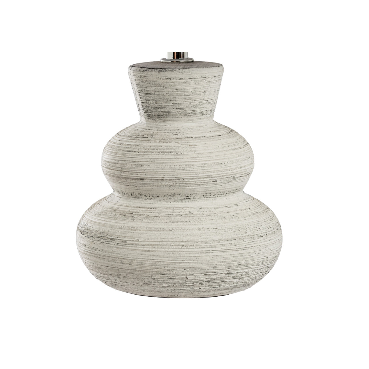 Lampada Da Tavolo Comodino Ricaricabile Accensione On/Off Modello Paro Bianco