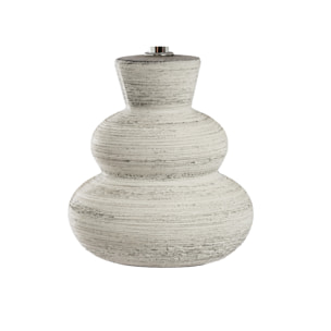 Lampada Da Tavolo Comodino Ricaricabile Accensione On/Off Modello Paro Bianco