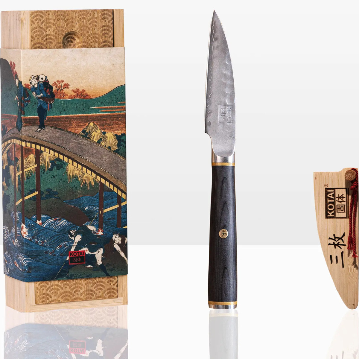 Cuchillo de Pelar | Hoja de 90 mm | Acero Inoxidable Japonés San-Mai