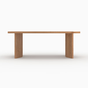 Table rectangulaire en bois d'orme 8 personnes - Albane
