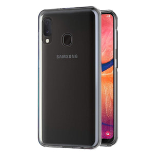 Coque Samsung Galaxy A20e 360° intégrale protection avant arrière silicone transparente