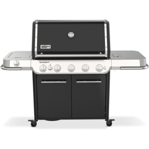 Barbecue gaz WEBER Summit FS38 E black 5 brûleurs sur chariot, 91x49 cm réchaud latéral