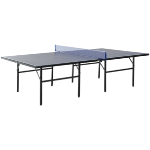 Mesa de Ping Pong Plegable Acero MDF 152,5x274x76cm Azul