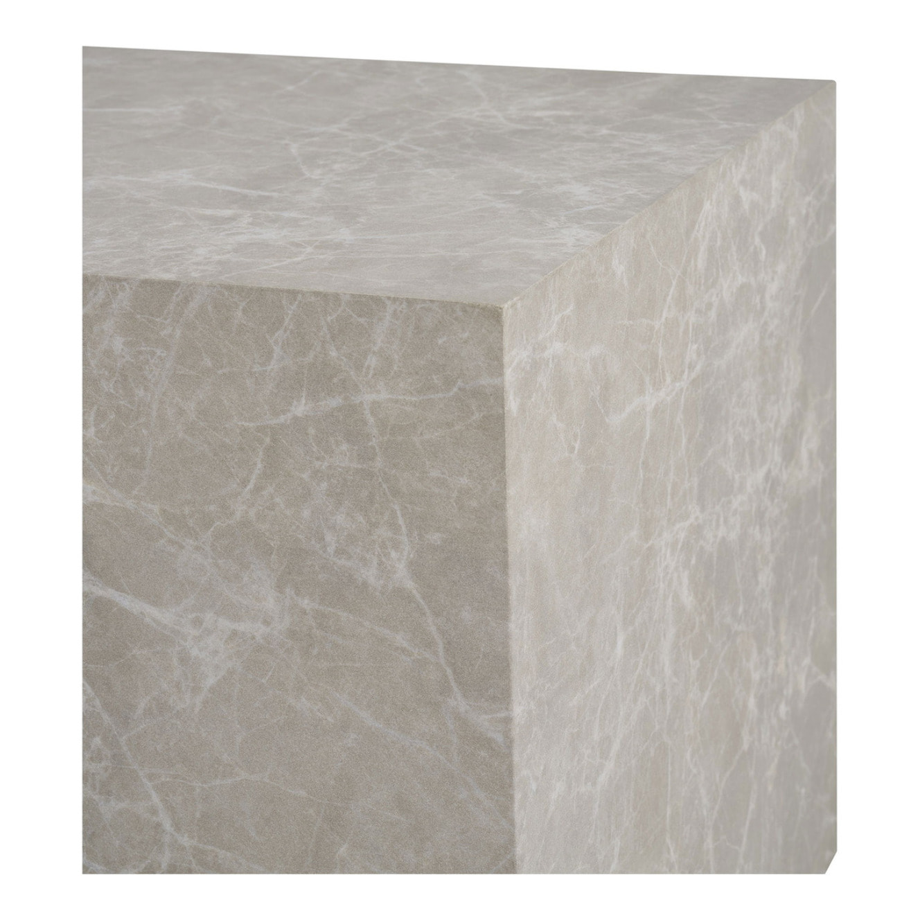 Tavolini da Caffè Prague Effetto Marmo Beige — Set di 2, Ø40×36 e Ø50×40 cm