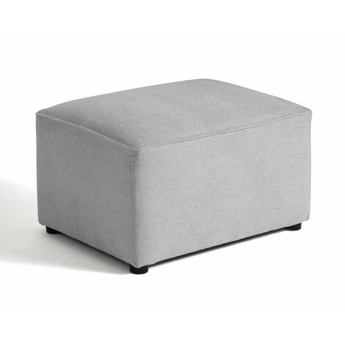 Canopy - pouf - en tissu texturé - Gris clair