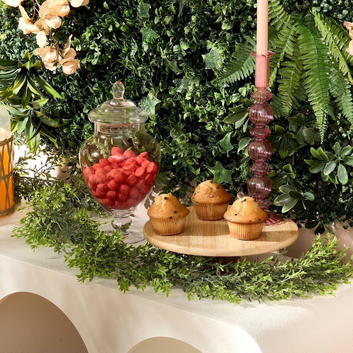 Fleur artificielle Obia guirlande saule 150cm vert