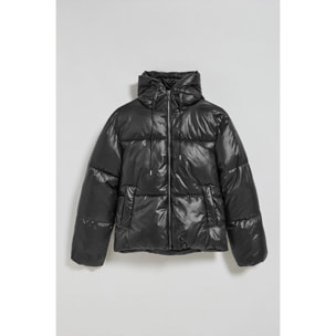 Chaqueta negra corta acolchada Sidney con detalles Polo Club