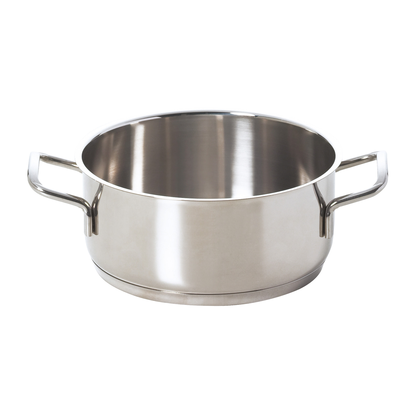 Casseruola 18 cm due manici Excelsa – Jazz Cook, Acciaio Argentato