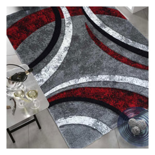 Tapis salon HULI en polypropylène doux et soyeux